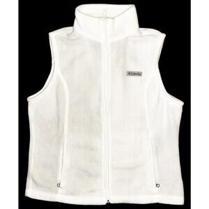 Columbia Benton Springs Fleece White Vest Women's XL